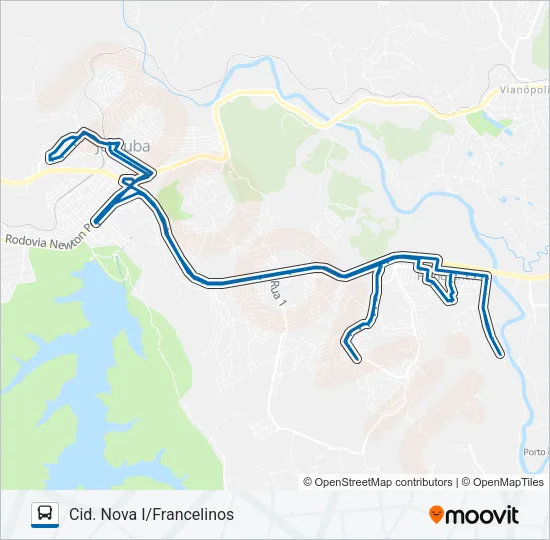 1000 Bus Line Map