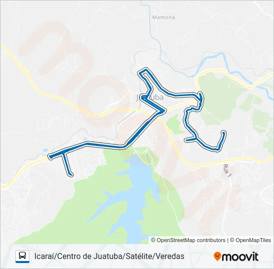 1100 Bus Line Map