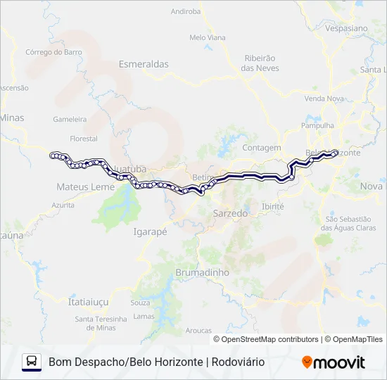 BELO HORIZONTE (SM TRANSPORTE COLETIVO) Bus Line Map