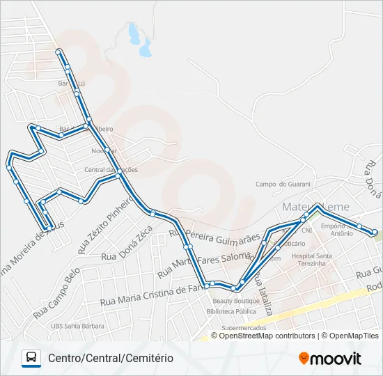 2000 Bus Line Map