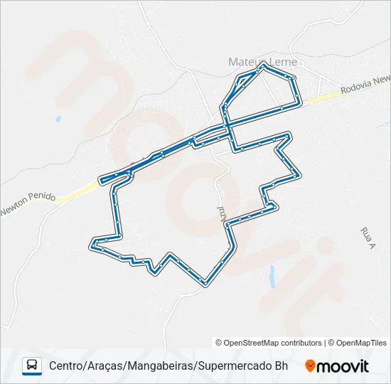 2000 Bus Line Map