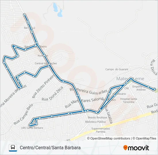 2000 Bus Line Map