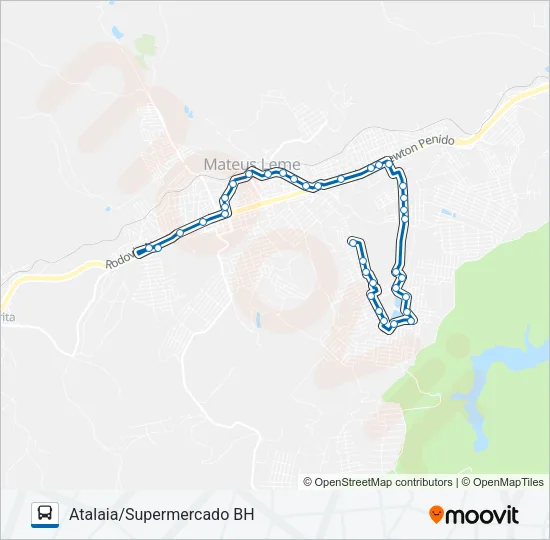 2100 Bus Line Map