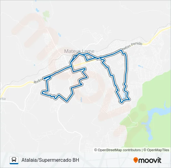 2100 Bus Line Map