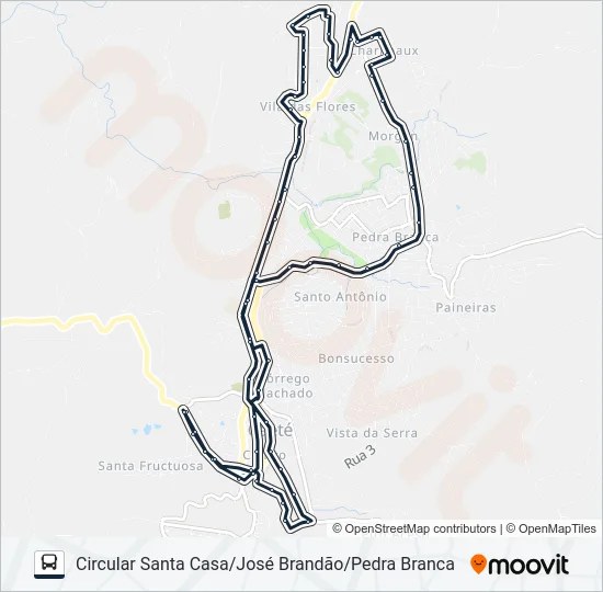 CIRCULAR A Bus Line Map