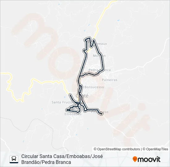 EMBOABAS Bus Line Map