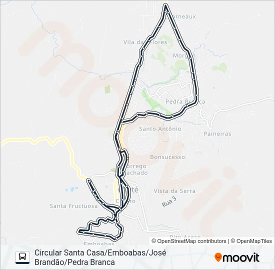 EMBOABAS Bus Line Map