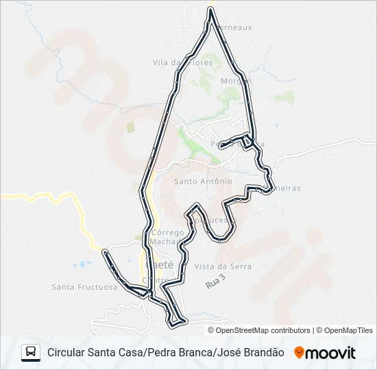 CIRCULAR B Bus Line Map