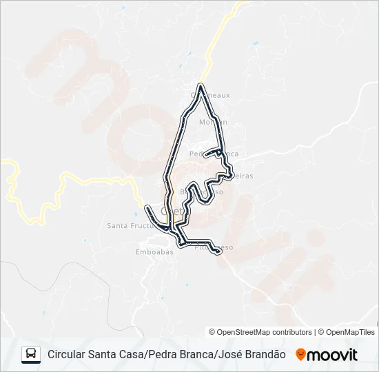 CIRCULAR B Bus Line Map
