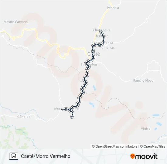 MORRO VERMELHO Bus Line Map