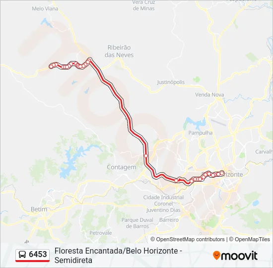 6453 Bus Line Map