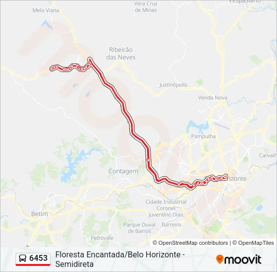 6453 Bus Line Map