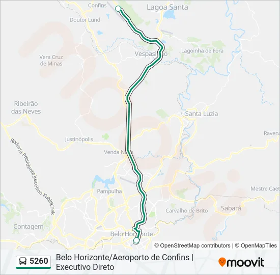 5260 Bus Line Map