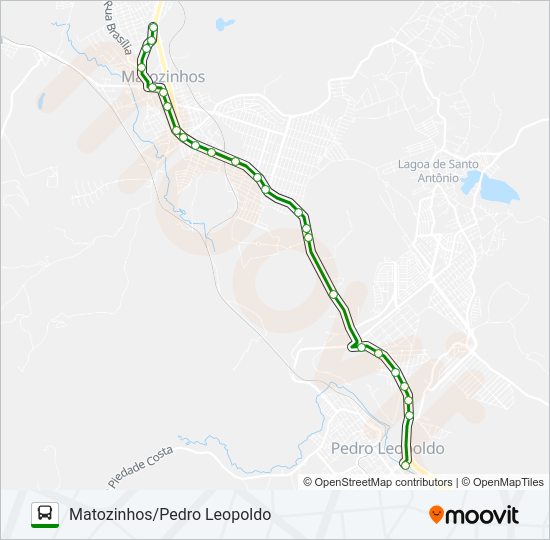 Mapa da linha SETELAGOANO 3941A de ônibus