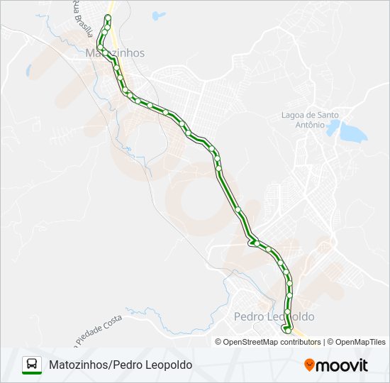 Mapa da linha SETELAGOANO 3941A de ônibus