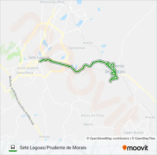 SETELAGOANO 3941B Bus Line Map