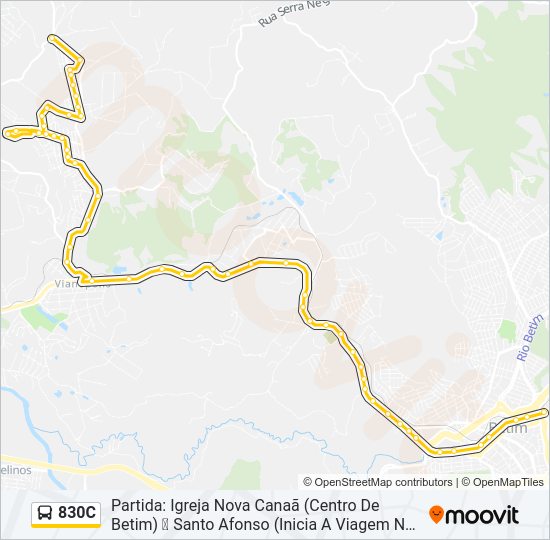 830C Bus Line Map