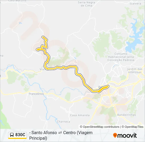 830C Bus Line Map