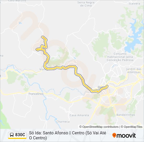 830C Bus Line Map