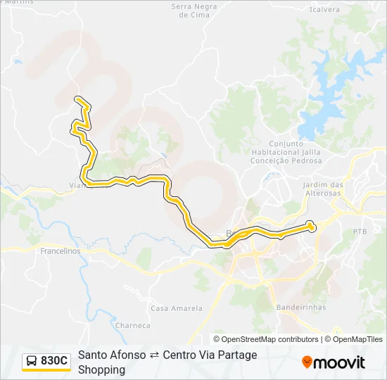 830C Bus Line Map