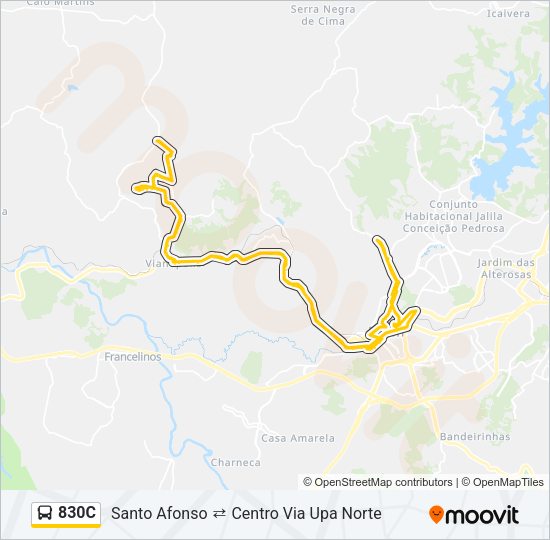 830C Bus Line Map