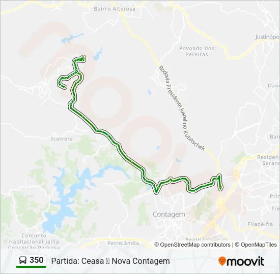 350 Bus Line Map