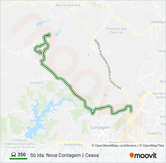 350 Bus Line Map