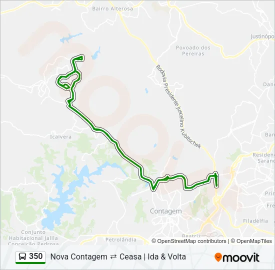 350 Bus Line Map