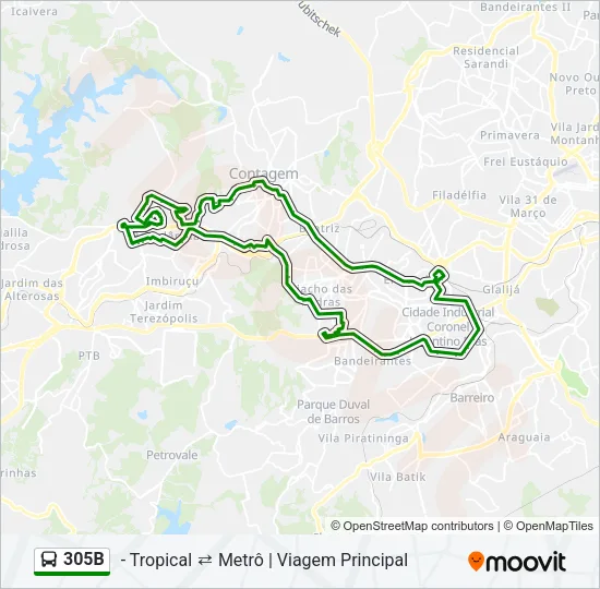 305B Bus Line Map