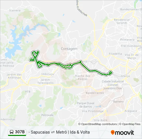 307B Bus Line Map