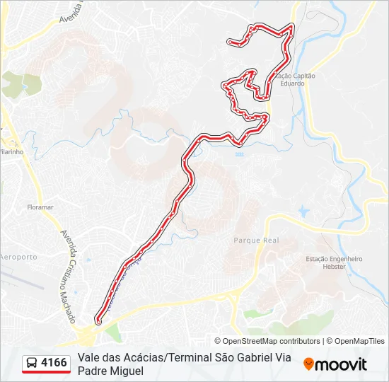 4166 Bus Line Map