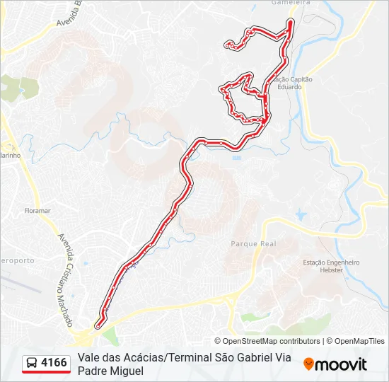 4166 Bus Line Map