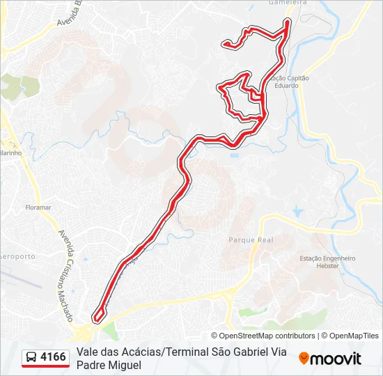 4166 Bus Line Map