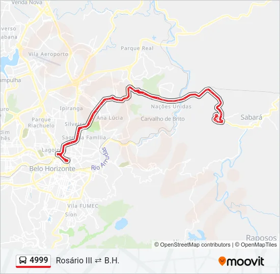 4999 Bus Line Map