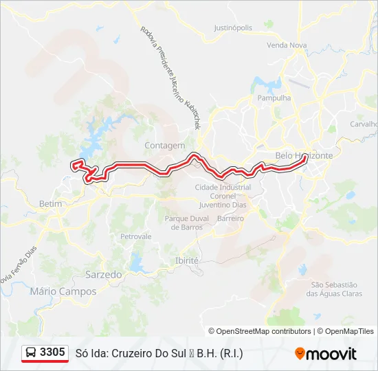 3305 Bus Line Map