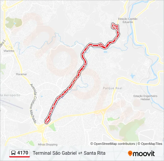 4170 Bus Line Map
