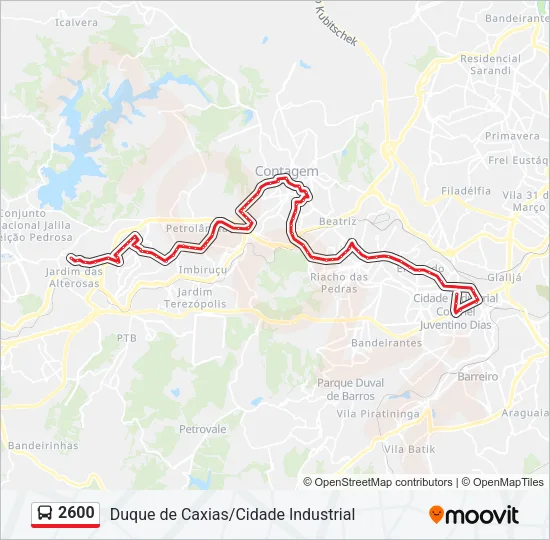 2600 Bus Line Map