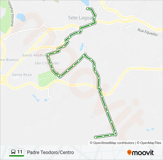 11 Bus Line Map