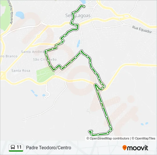 11 Bus Line Map
