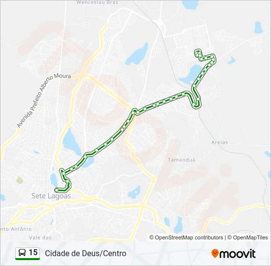 15 Bus Line Map
