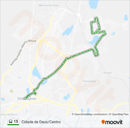 15 Bus Line Map