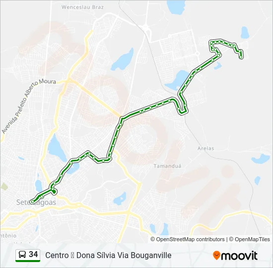 34 Bus Line Map