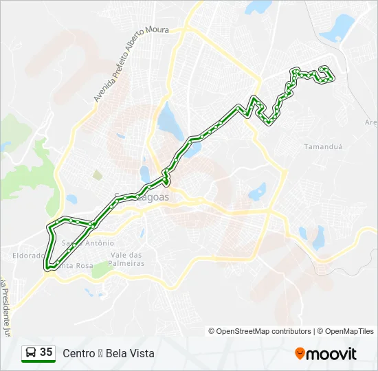 35 Bus Line Map
