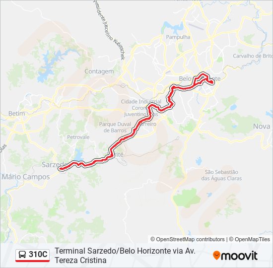 310C bus Line Map