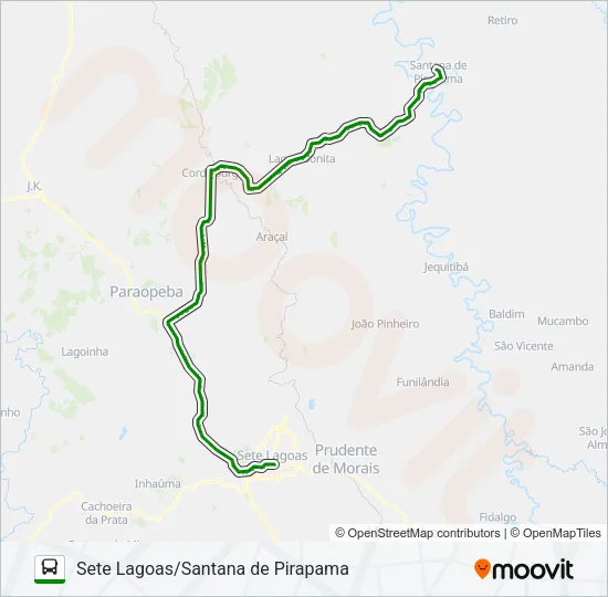 SETELAGOANO 3724.2 Bus Line Map