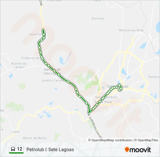 12 Bus Line Map