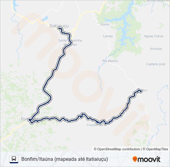 Mapa de EXDIL 3732 de autobús