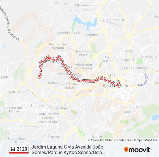 2120 bus Line Map