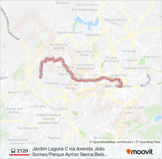 2120 Bus Line Map