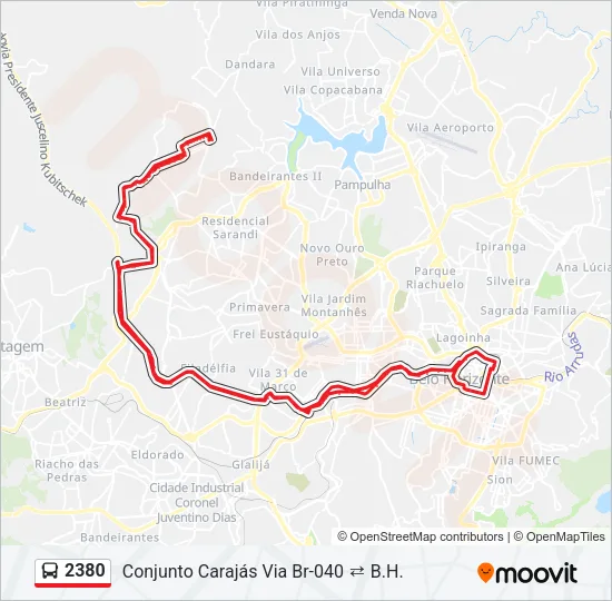 2380 Bus Line Map